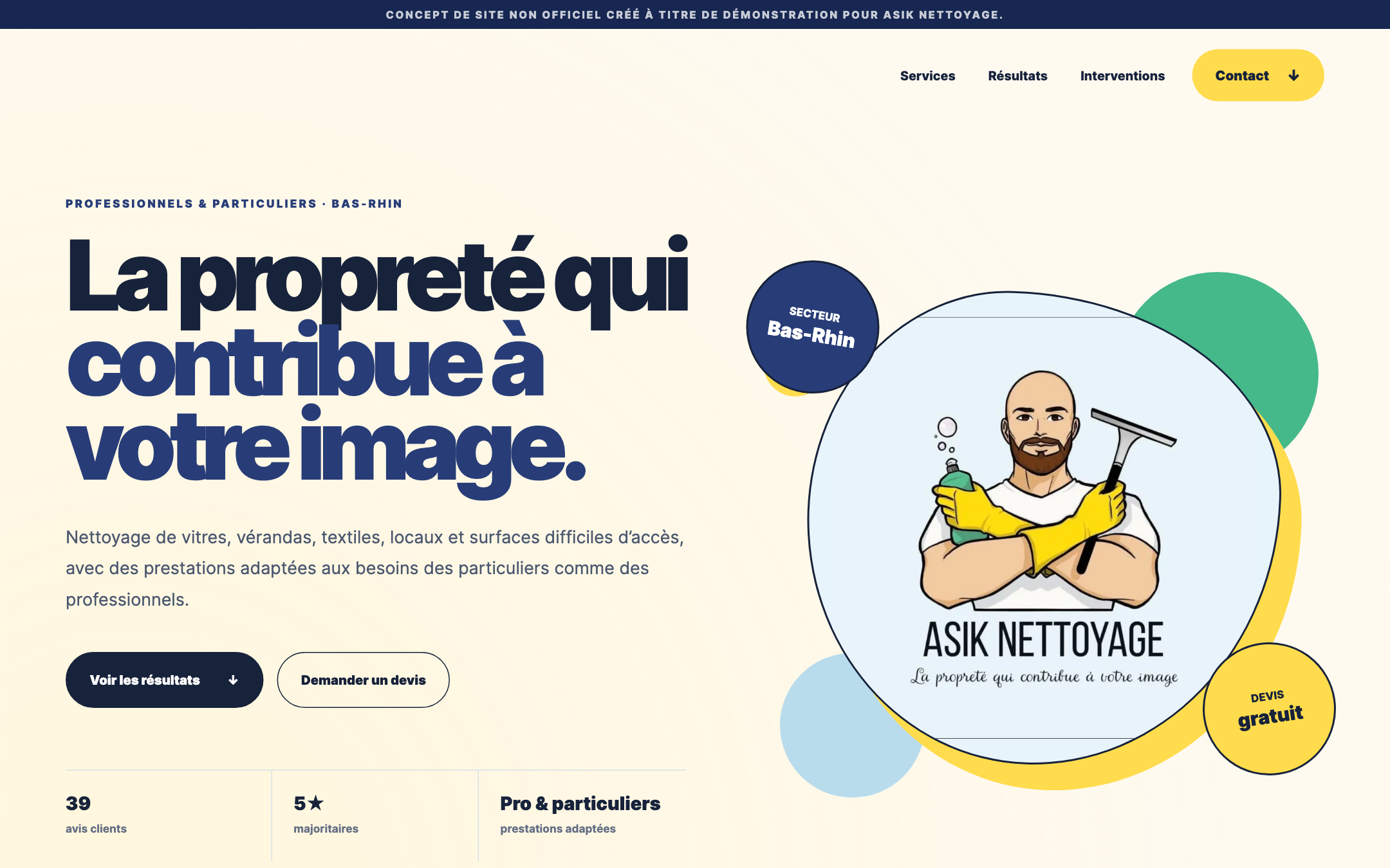 Aperçu du site — ASIK Nettoyage